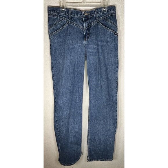 Rockies Rocky Mountain Jeans Blue Western Relaxed Low Rise Slim Denim 34x32 - Picture 1 of 14